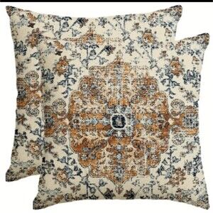 2PCS Boho Throw Pillow Cover,  Bohemia Ethnic Style Pattern nwt